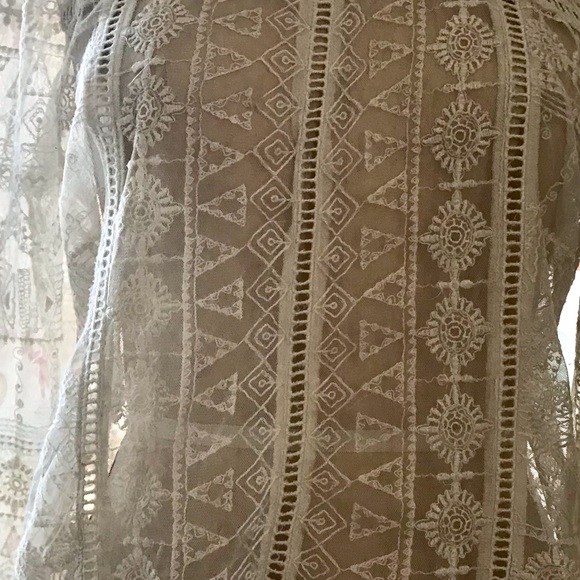 “next “, Sz.14 sheer lace top, Boho, gypsy ,fairy,romantic shabby, Downton,sexy - Picture 7 of 11